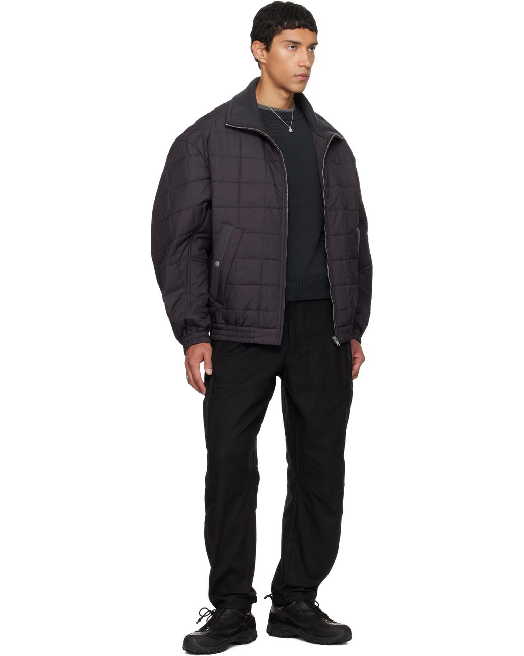 Mordecai Blue Barakuda Quilted Jacket for men