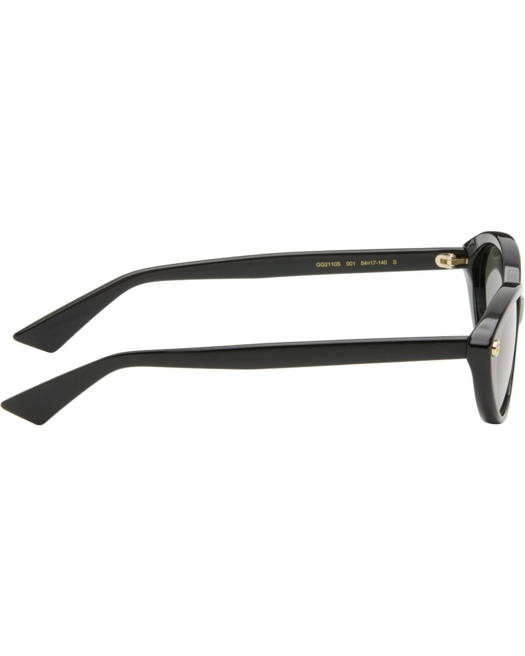 Gucci Black Light Acetate Sunglasses