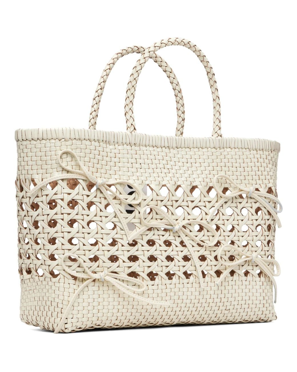 OSOI Metallic Off- Biscuit Tote