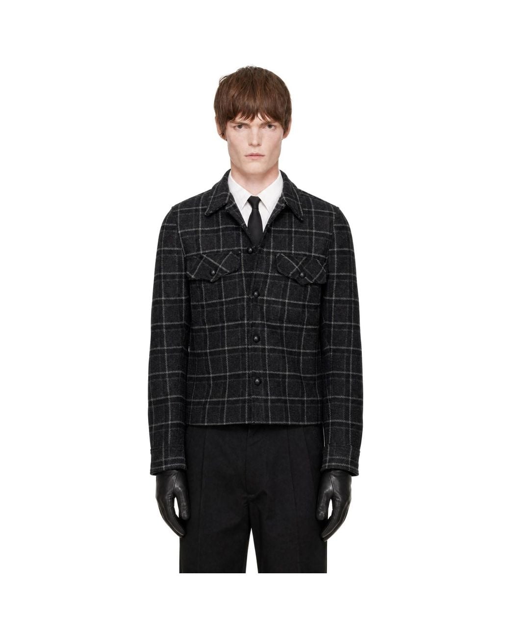 Ernest W. Baker Black Ssense Exclusive Check Overshirt for men