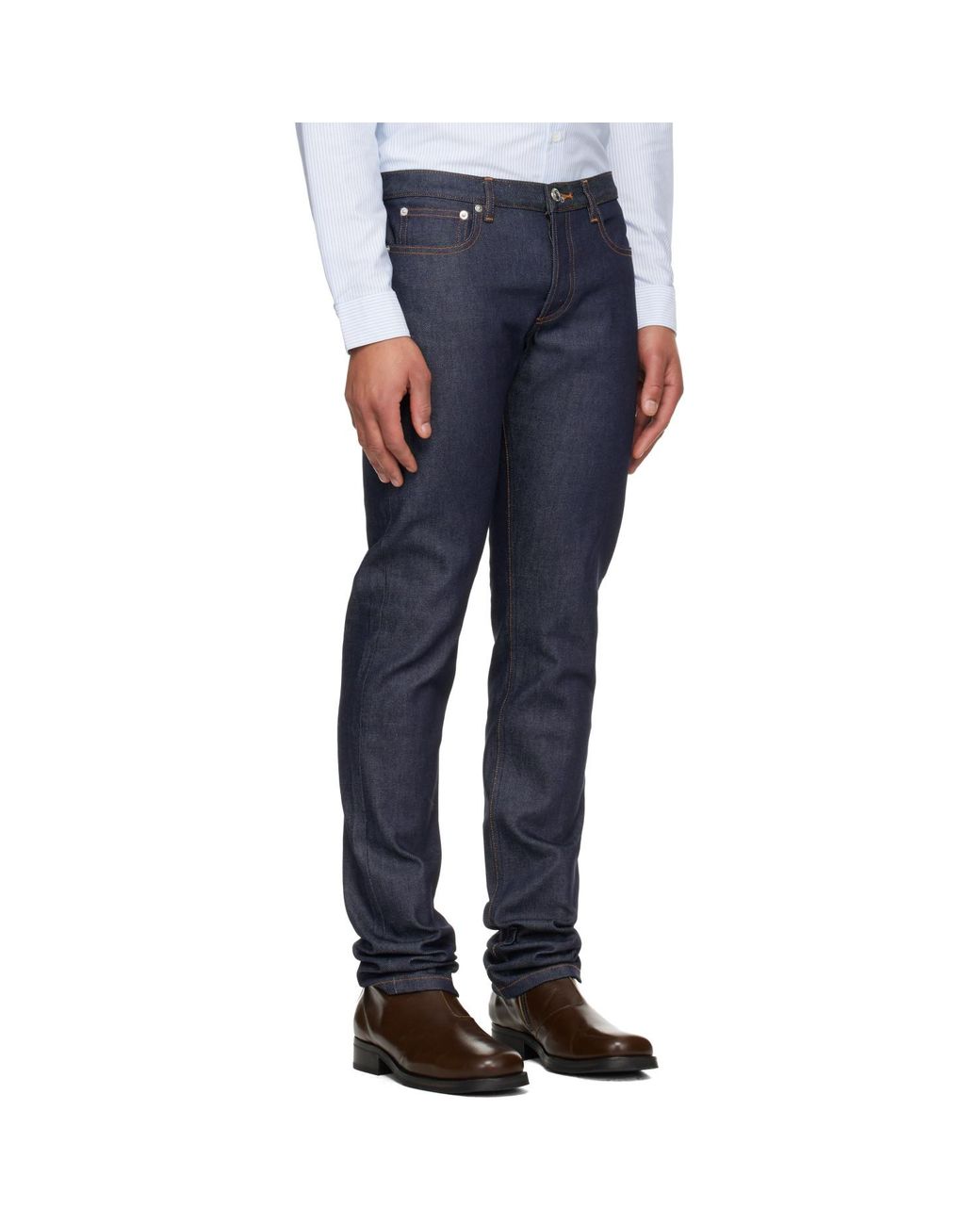 A.P.C. Blue Petit Standard Jeans for men