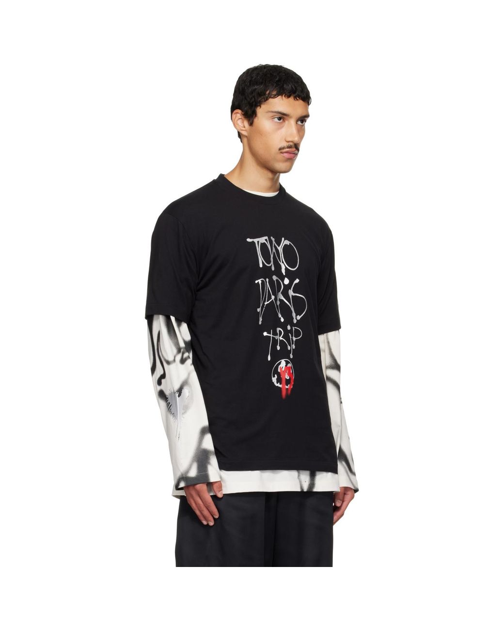 Y-3 Black Chito Edition City Graphic Short Sleeve T-Shirt for men