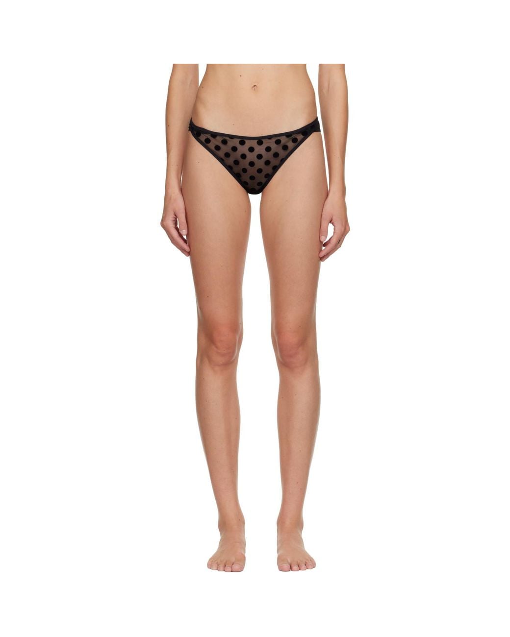 Fruity Booty Black Polka Flock Briefs