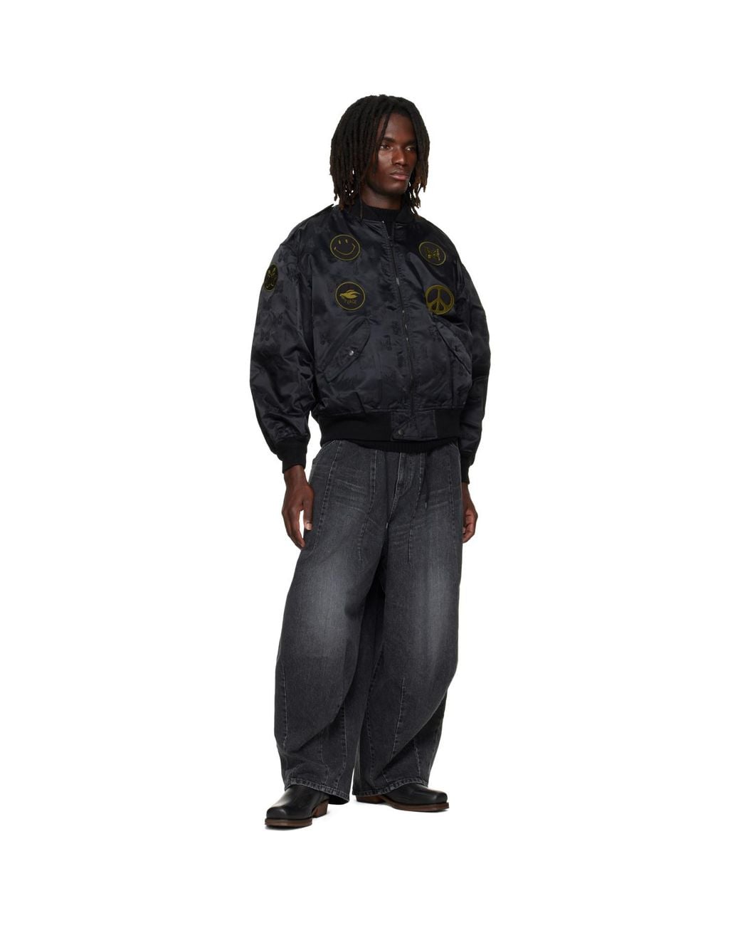 Needles Black L2-B Bomber Jacket for men