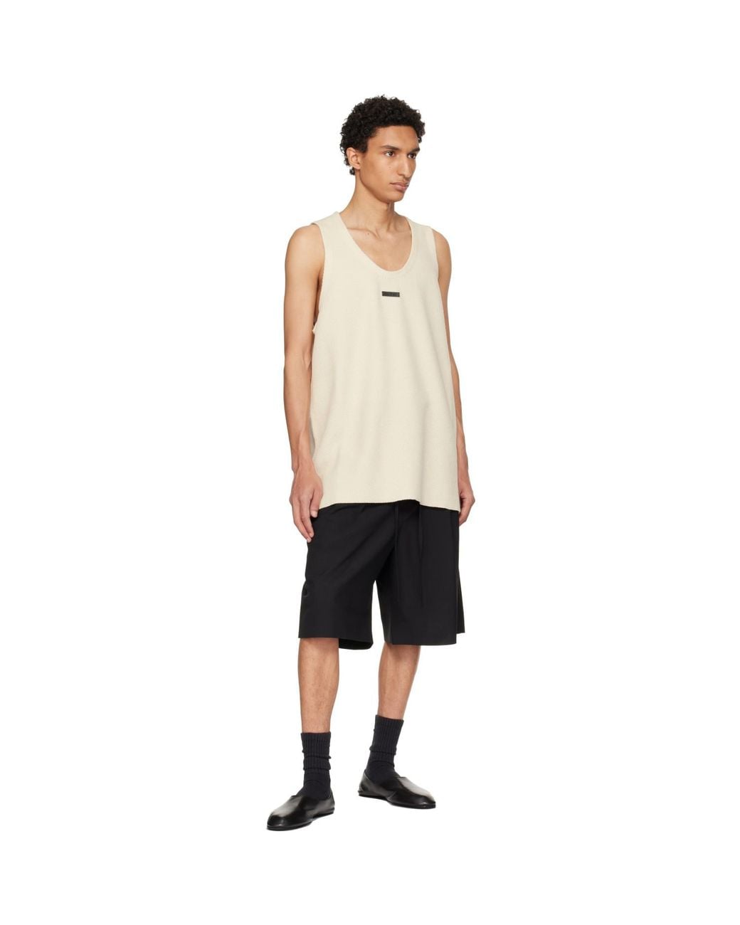 Fear Of God Natural Off- Knitted Tank Top for men