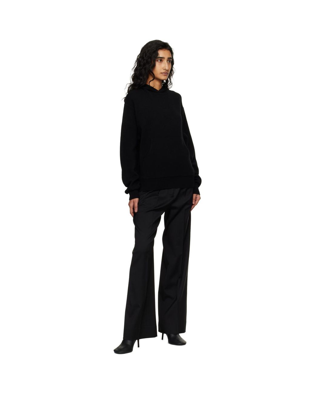 Acne Black Cashmere Hoodie