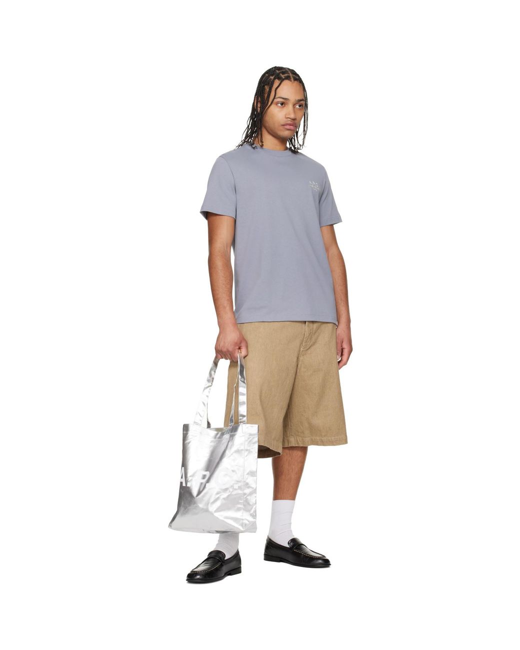 A.P.C. Gray Lou Tote for men