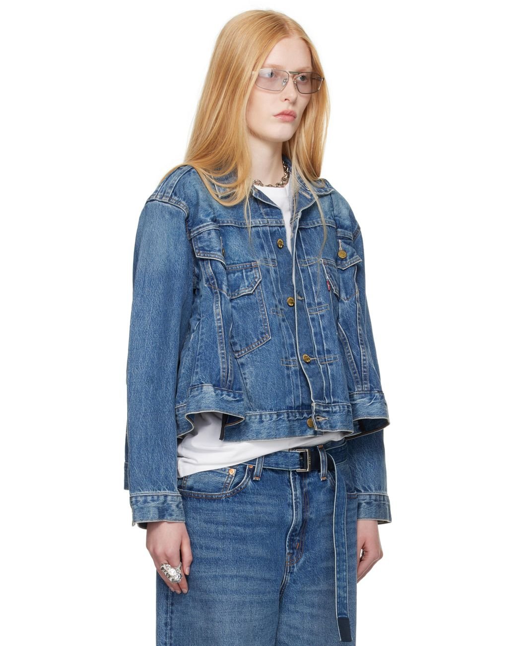 Sacai ブルー Levi'Sエディション デニムジャケット ブルー | Lyst