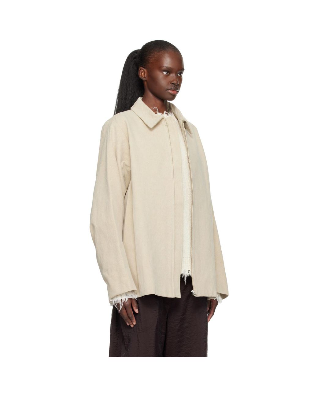 Lauren Manoogian Natural Canvas Work Jacket