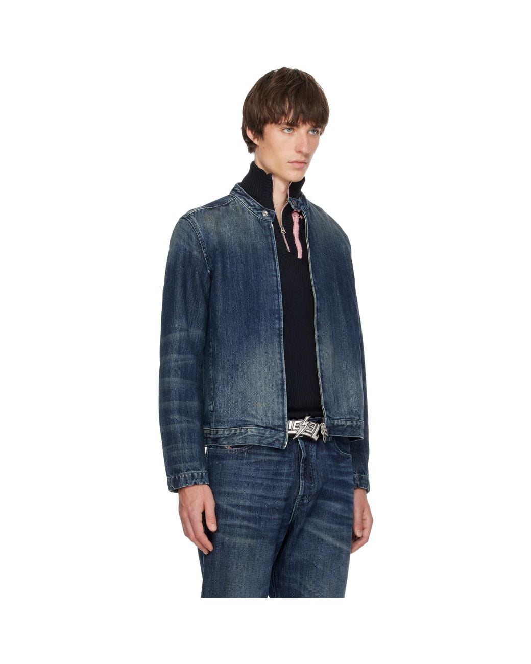 DIESEL Blue D-Glory-Fsj Denim Jacket for men