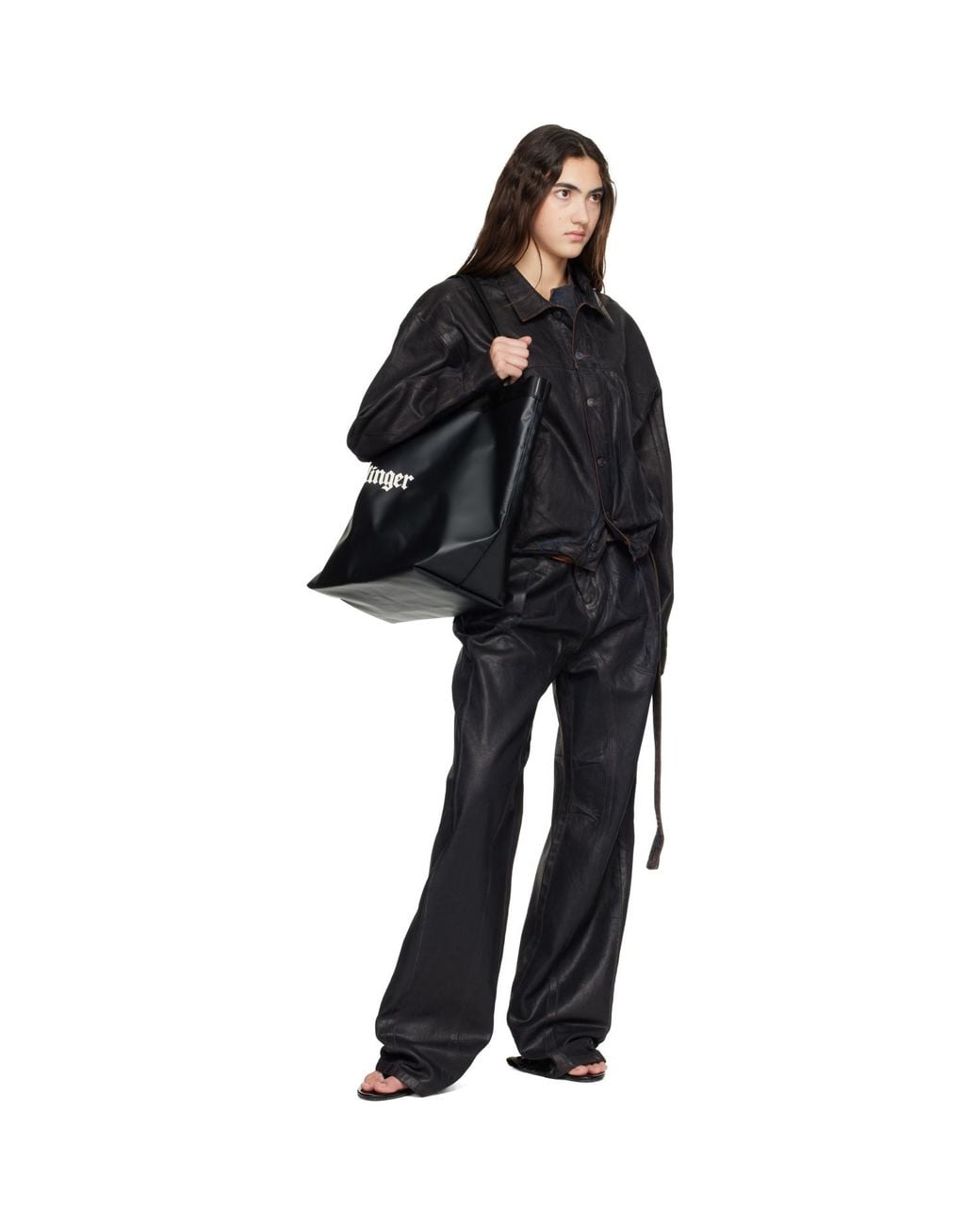 OTTOLINGER Black Infinity Shopper Tote