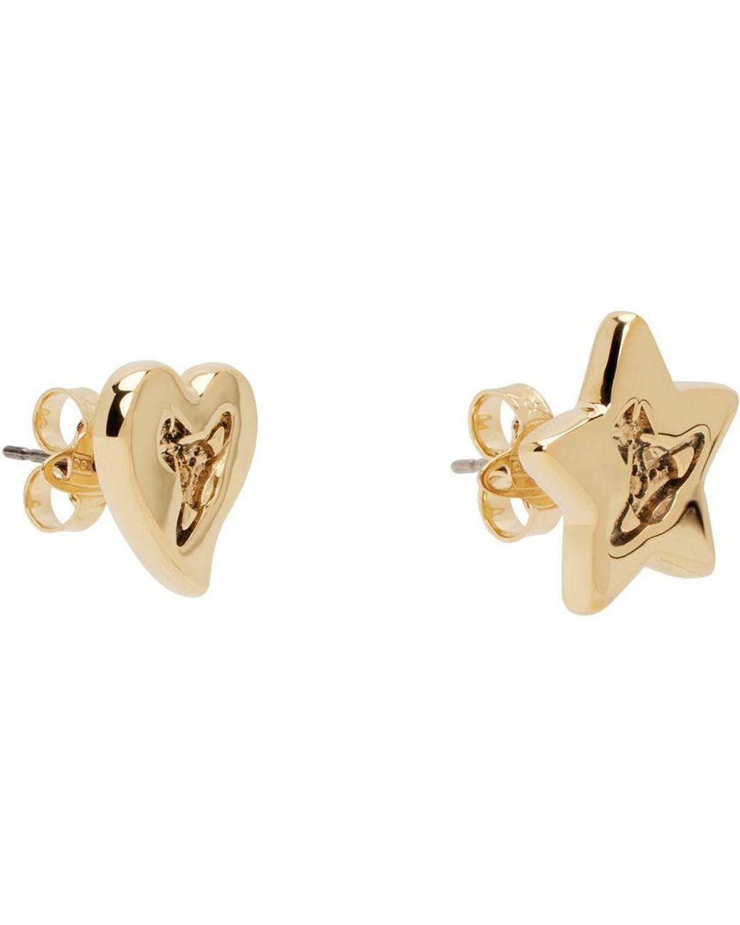 Vivienne Westwood Gold Priscilla Earrings in Black | Lyst