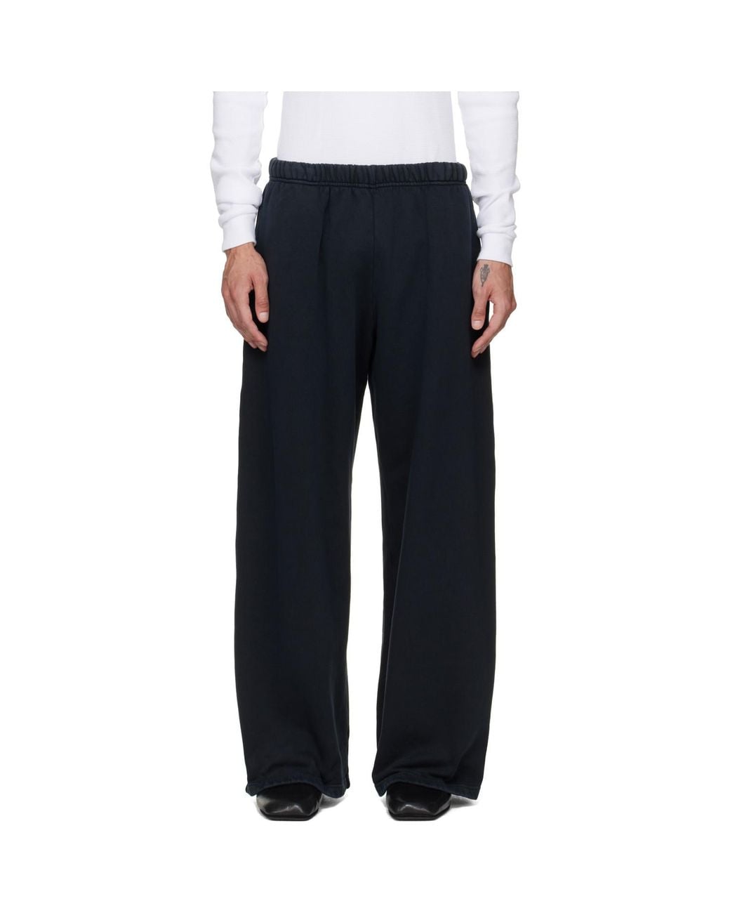 Les Tien Blue Heavyweight Party Sweatpants for men