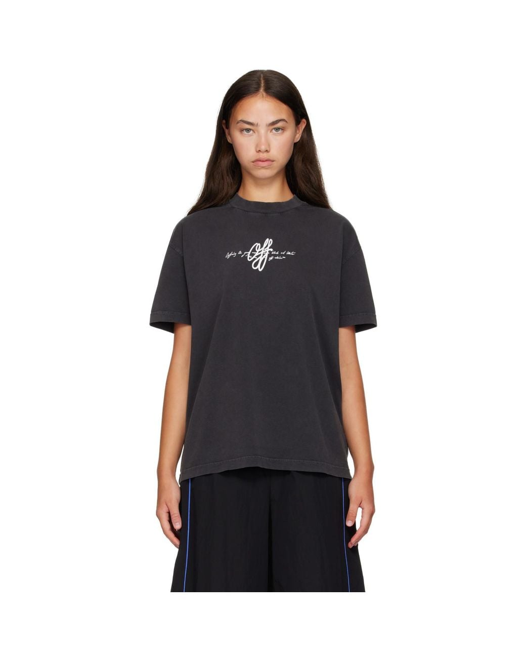 Off-White c/o Virgil Abloh Black 'Off' Stroke T-Shirt