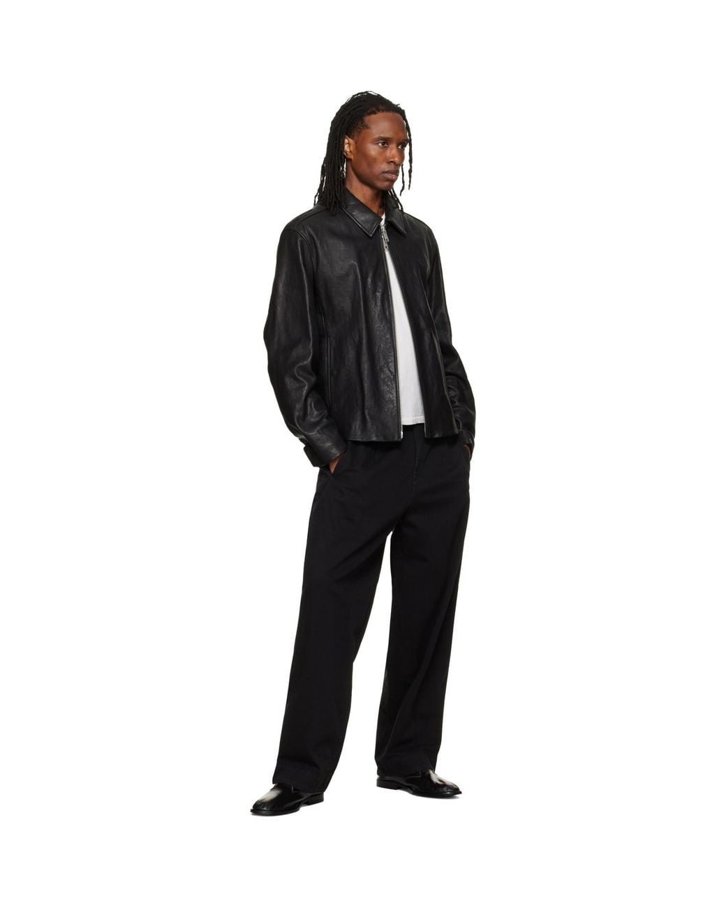 HUGO Black Pleated Trousers for men