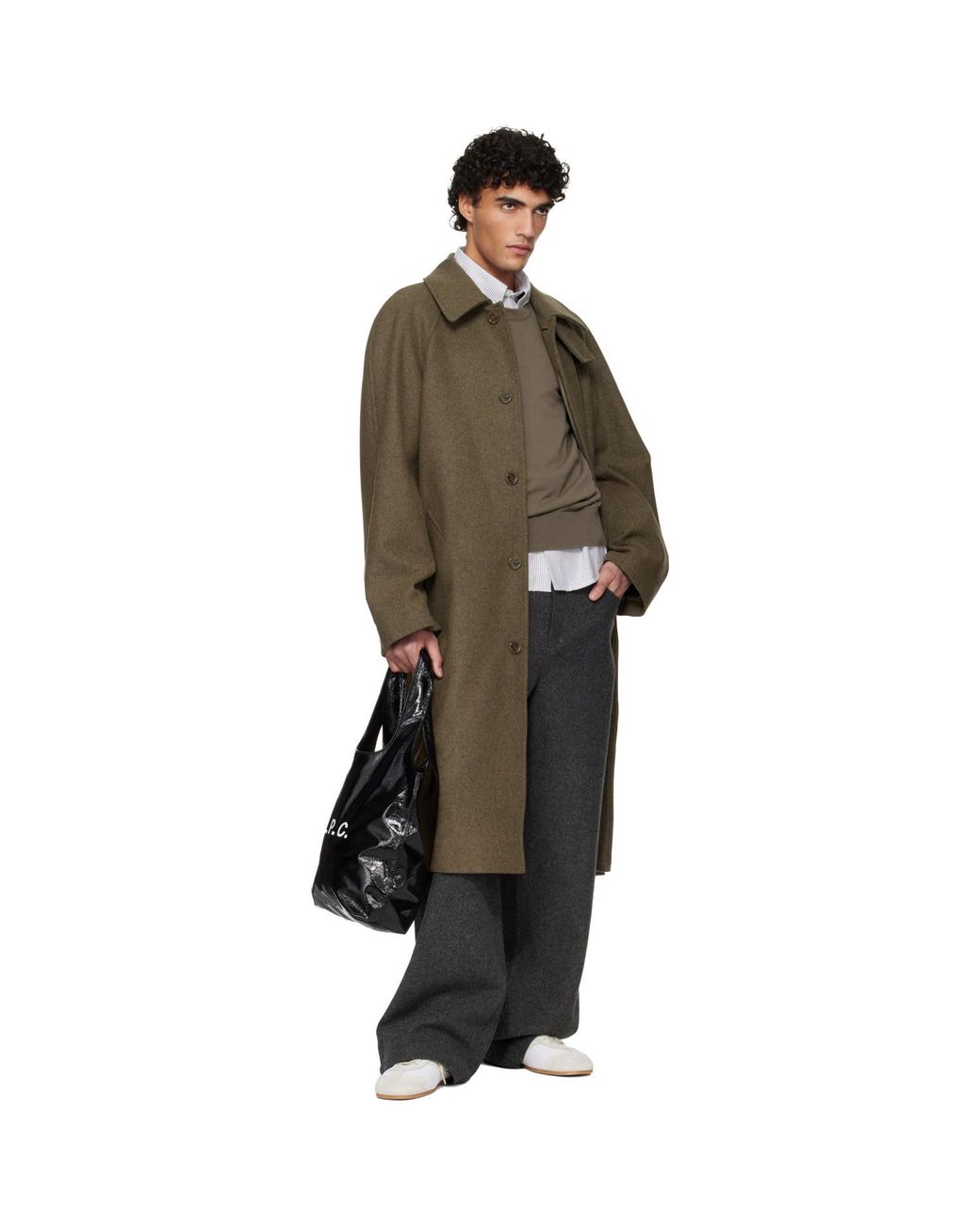 A.P.C. Gray Clyde Trousers for men
