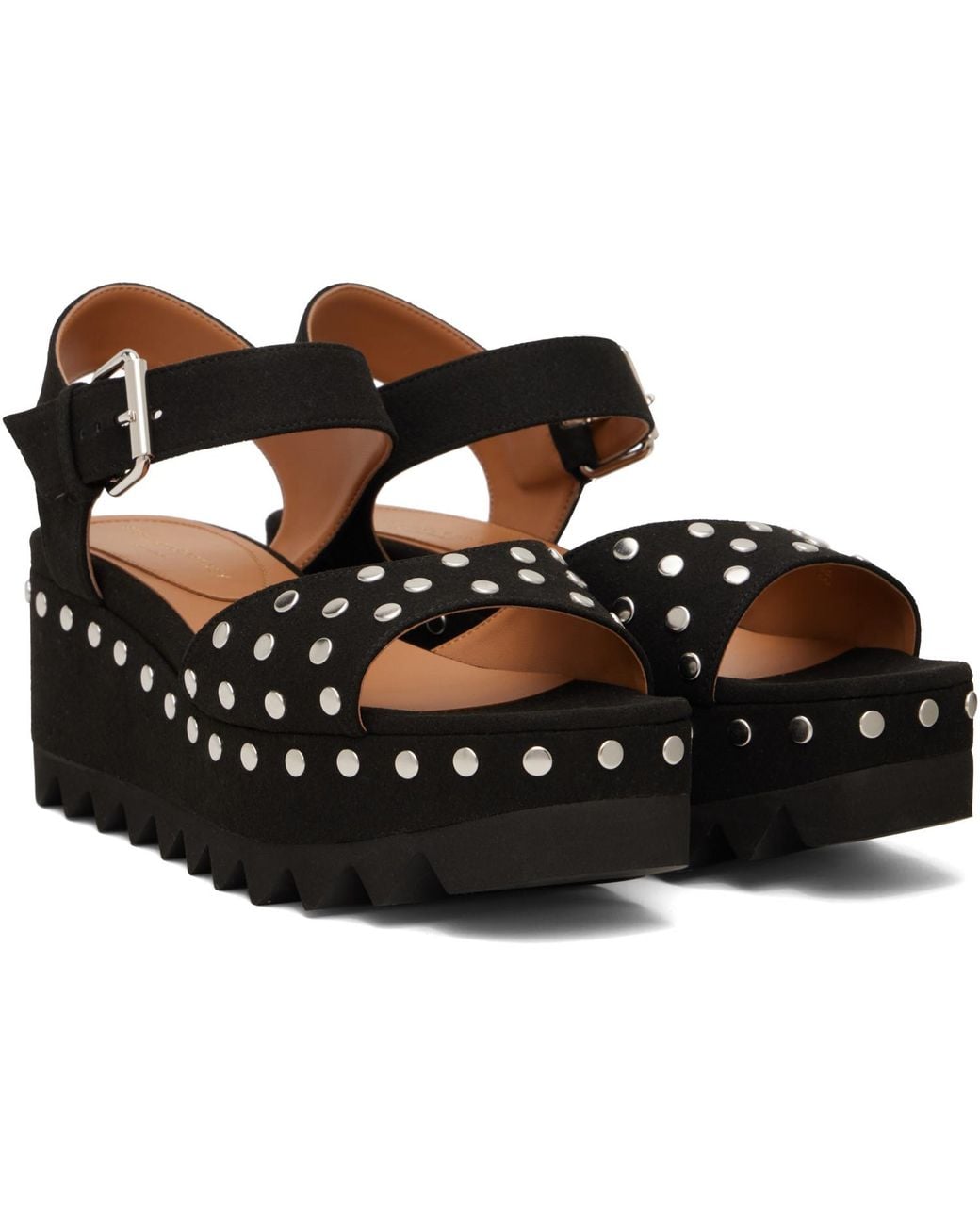 Stella McCartney Black Elyse Heeled Sandals