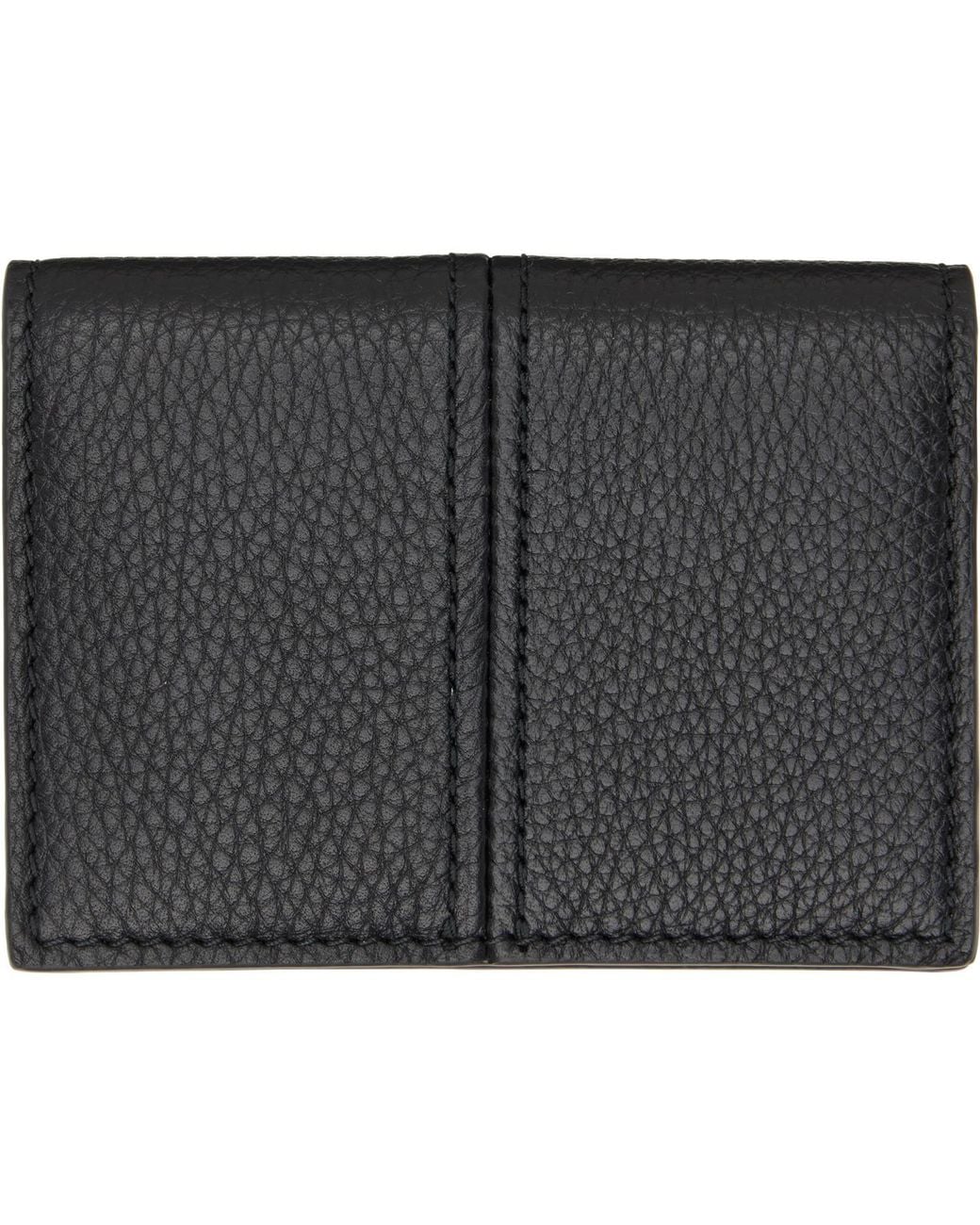 Maison Margiela Black Leather Card Holder for men