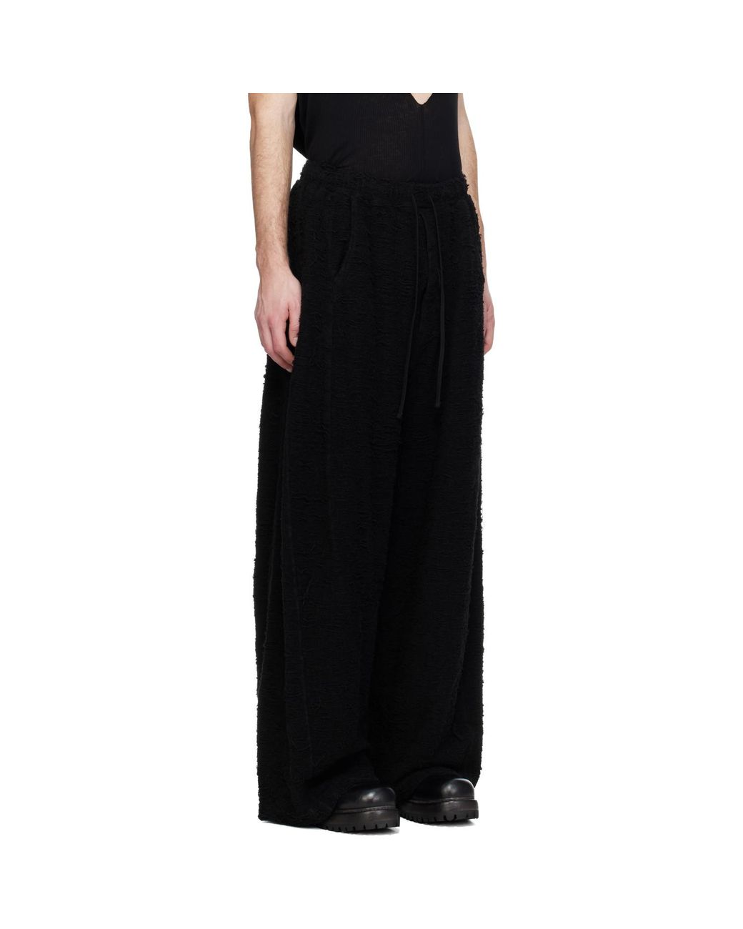 Julius Black Dk Wide Trousers for men