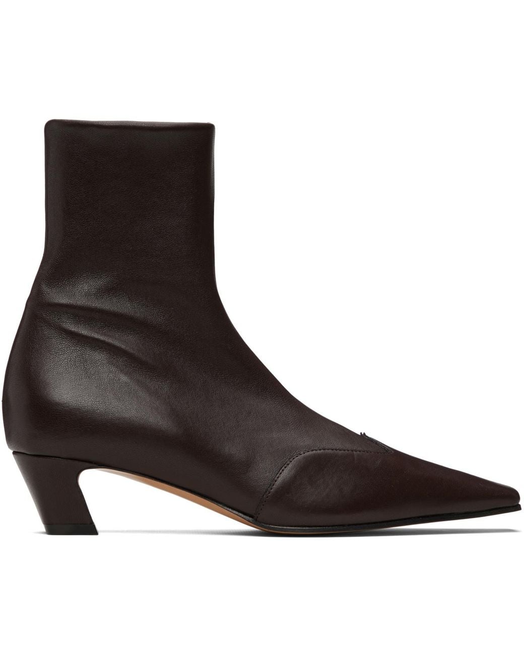 Khaite Black Nevada Stretch Low Boots
