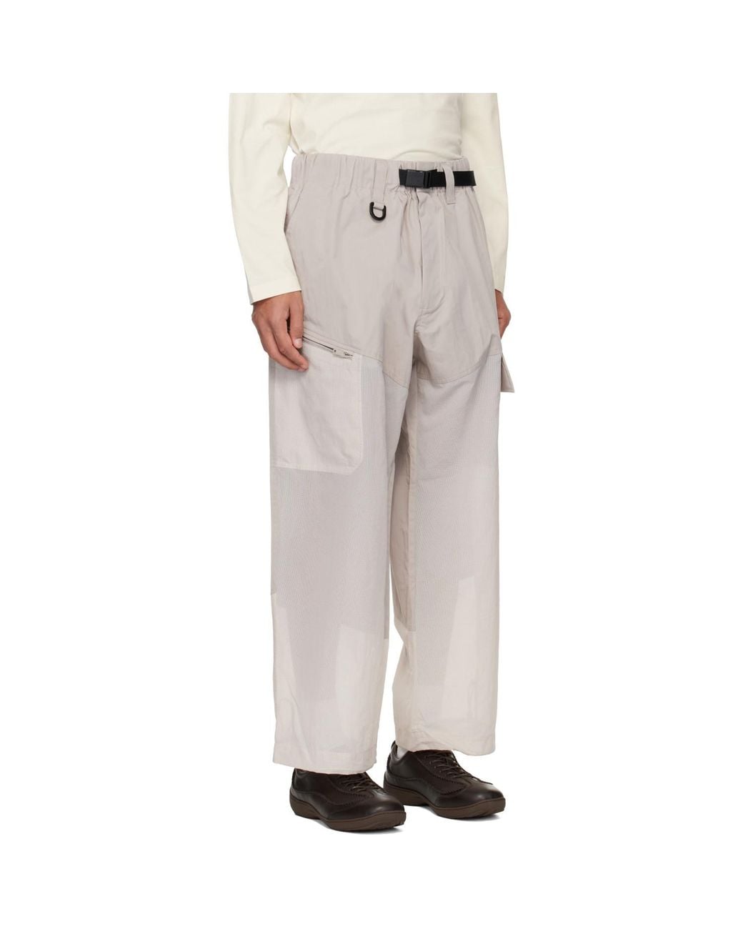 Y-3 Natural Ut Straightleg Cargo Pants for men
