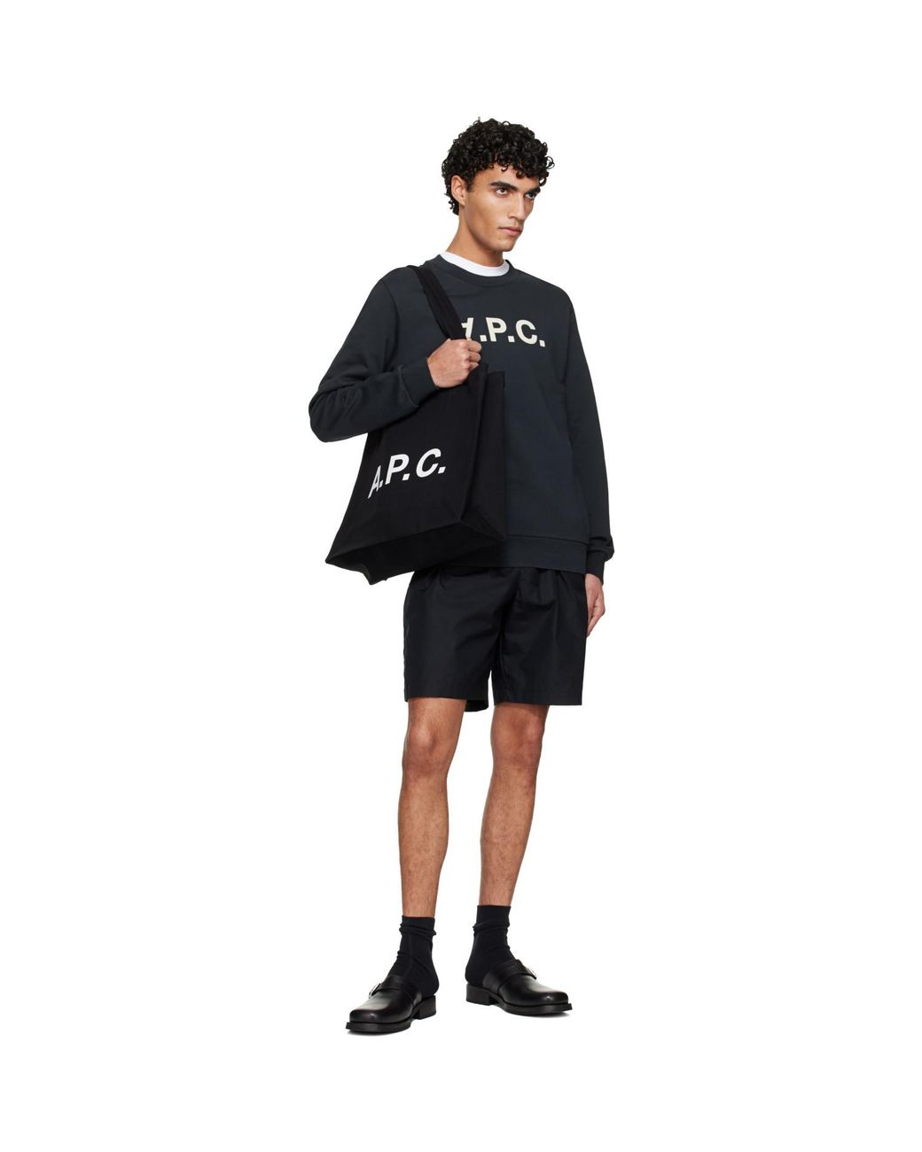 A.P.C. Black Diane Tote for men