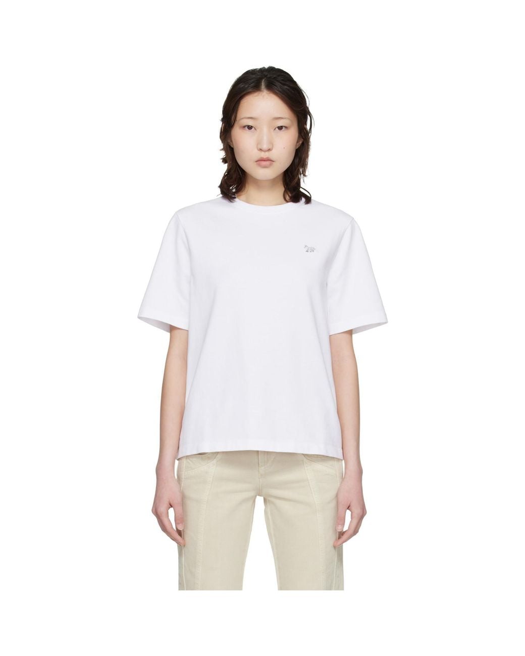 Maison Kitsuné White Baby Fox Comfort T-Shirt