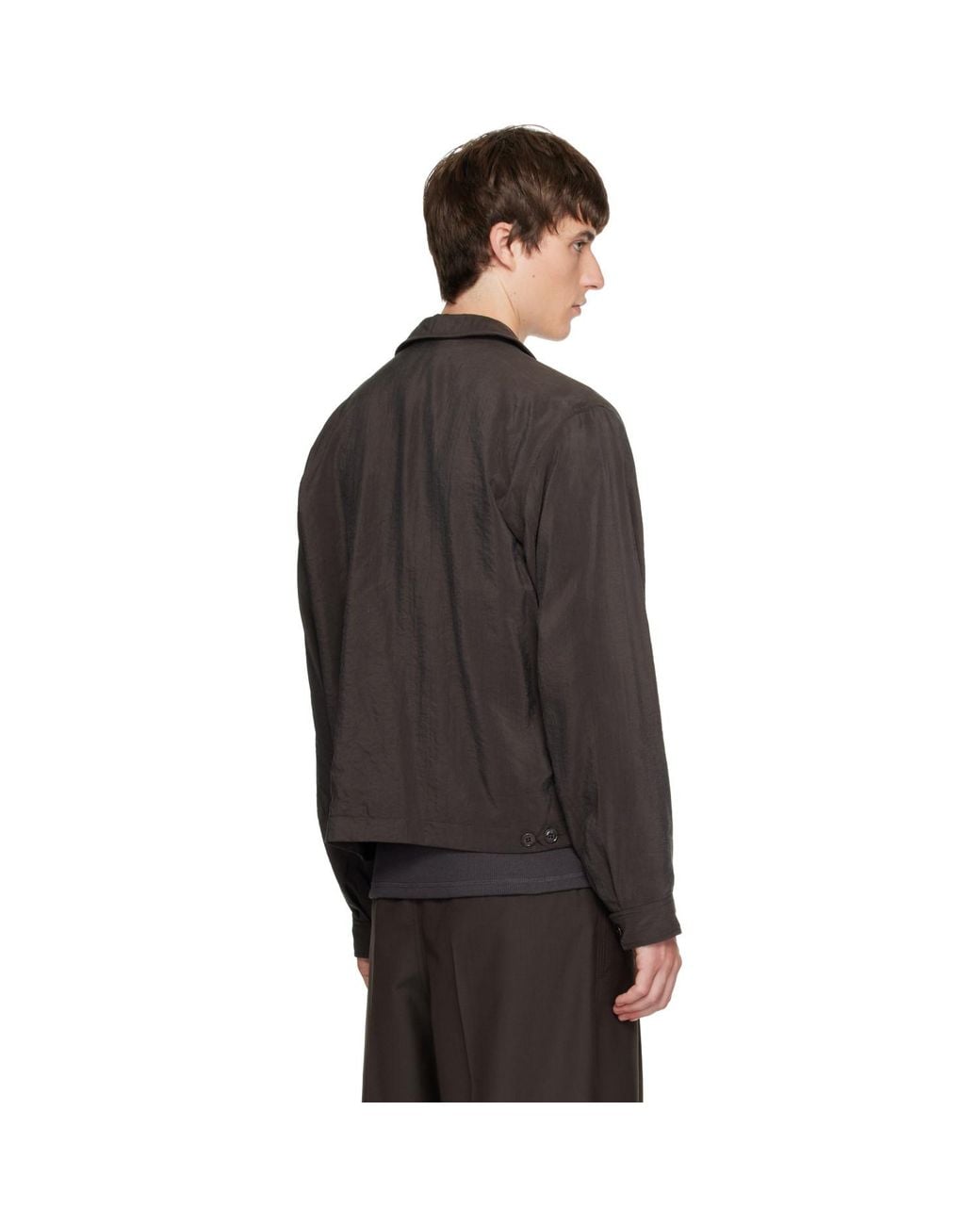 Lemaire Black Light Zipped Blouson Jacket for men