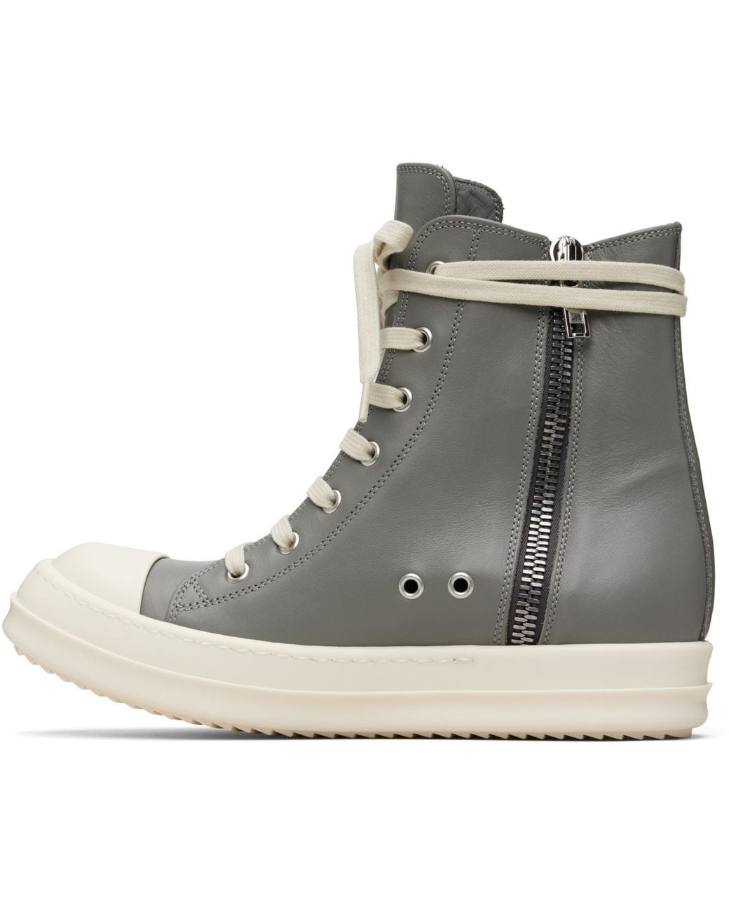 Rick Owens Gray Temple Sneakers