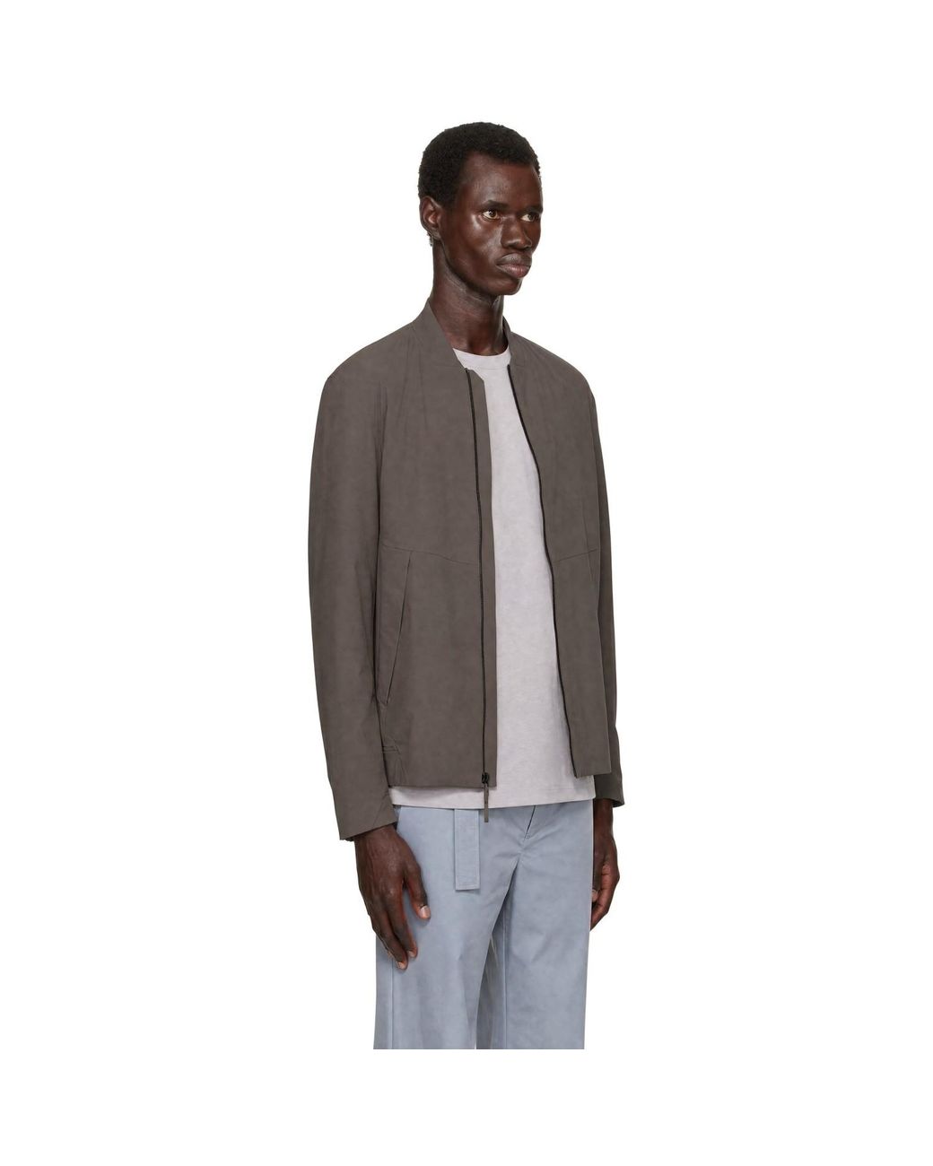 Veilance Brown Diode Insulated Bomber Jacket for men
