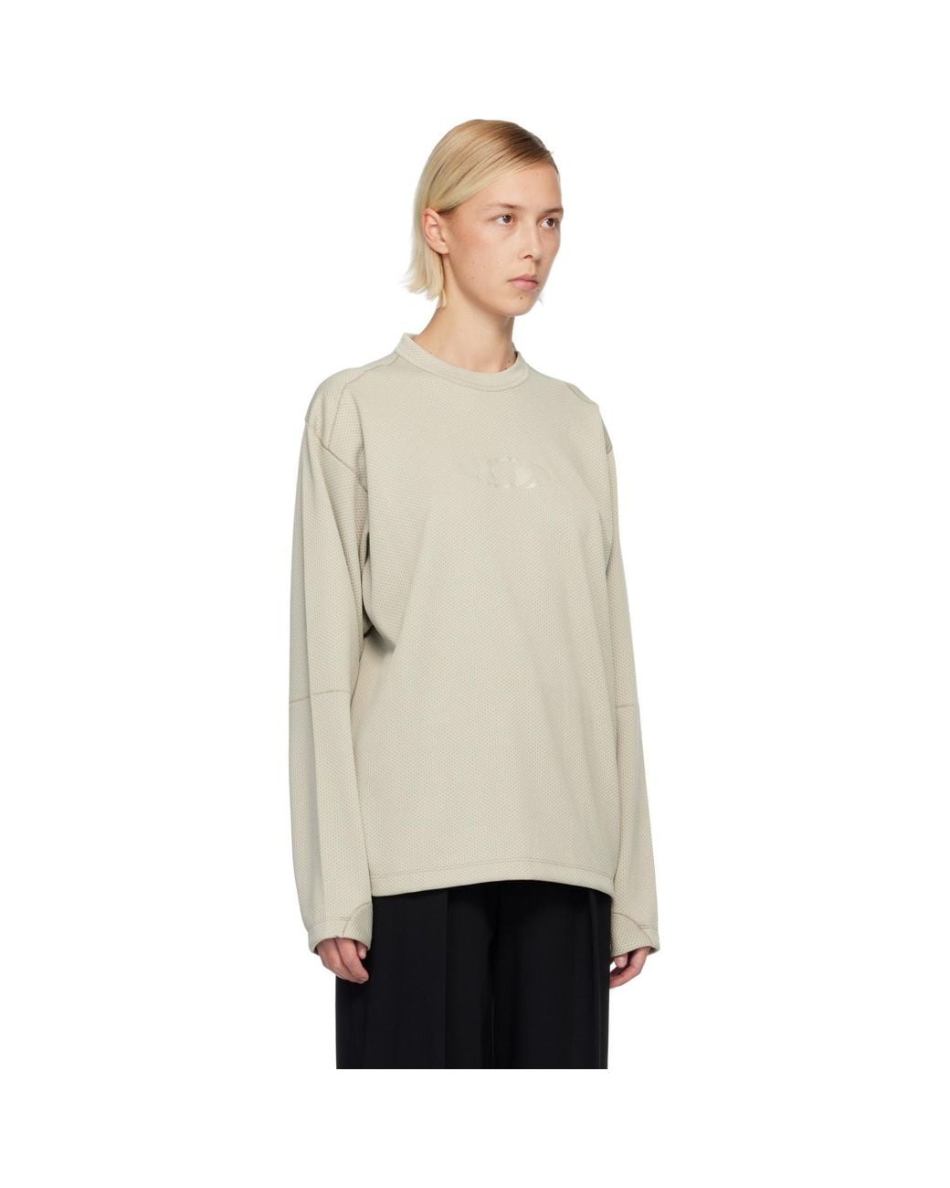 MM6 by Maison Margiela Black Salomon Edition Jersey Long-Sleeved Sweater