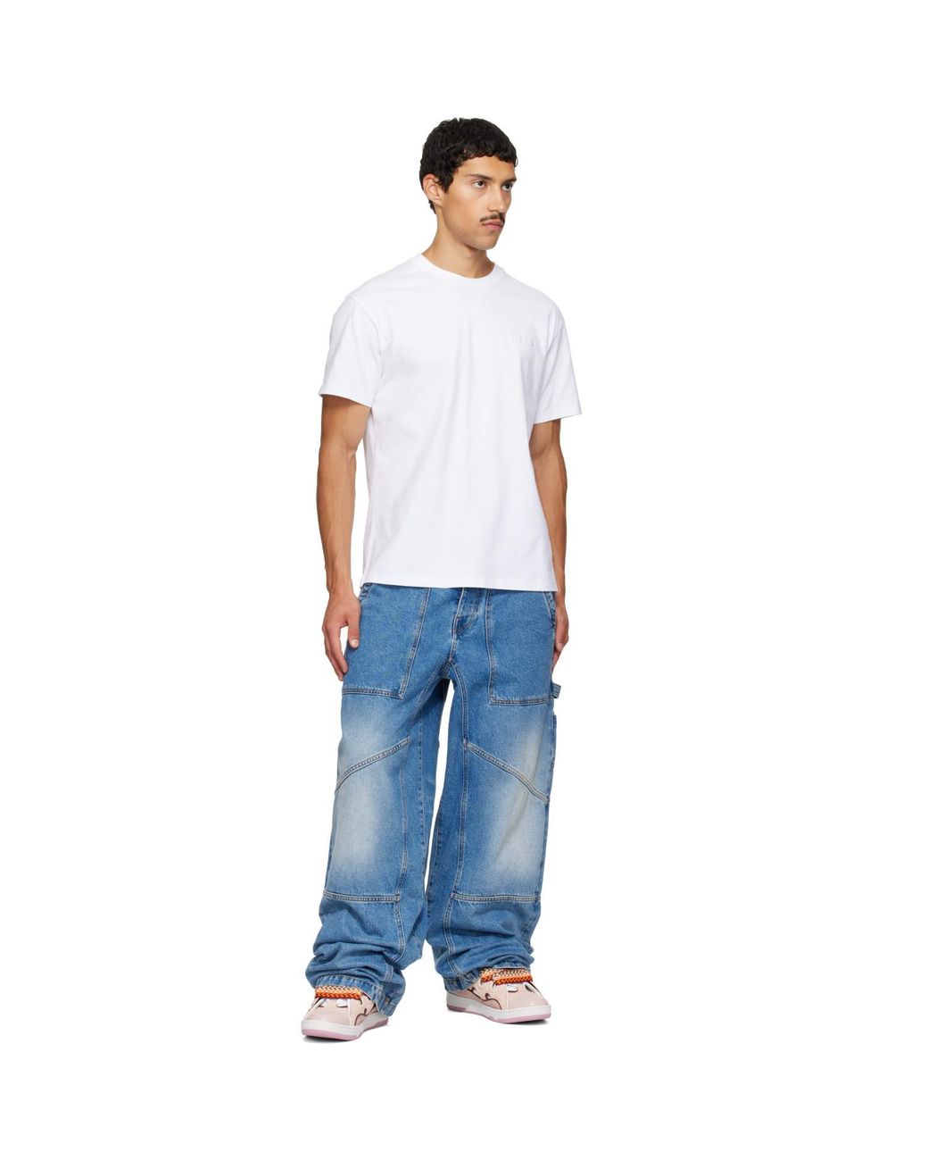 Lanvin Pink Curb Sneakers for men