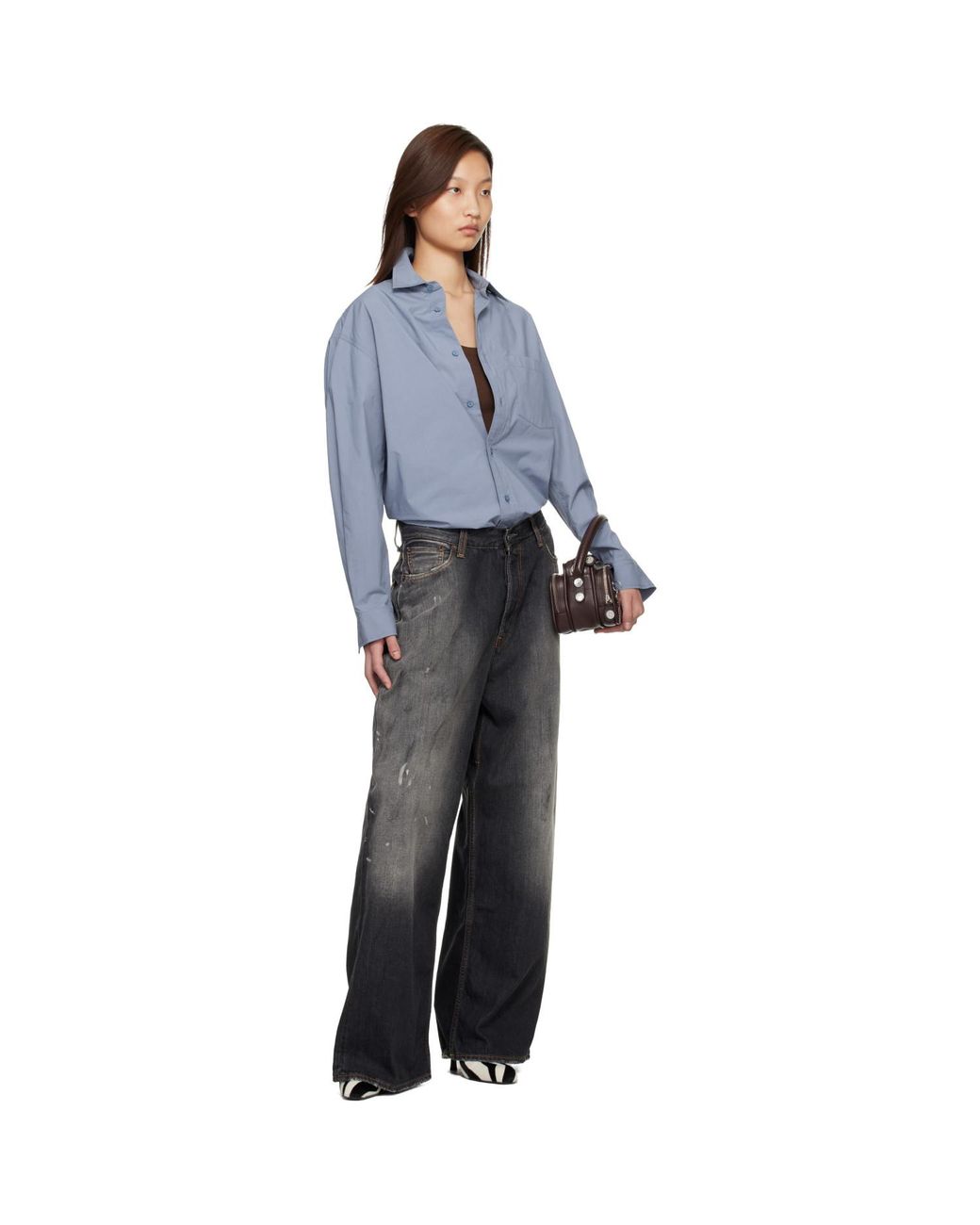 Acne Black 2023 Loose Fit Jeans