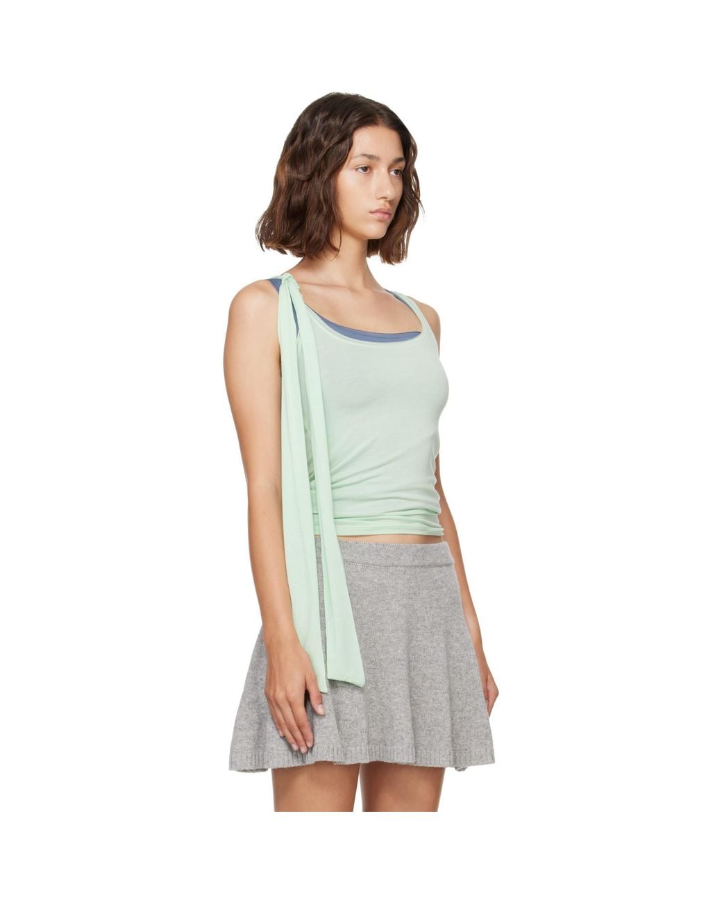 Fruity Booty Gray Uva Layer Tank Top Set