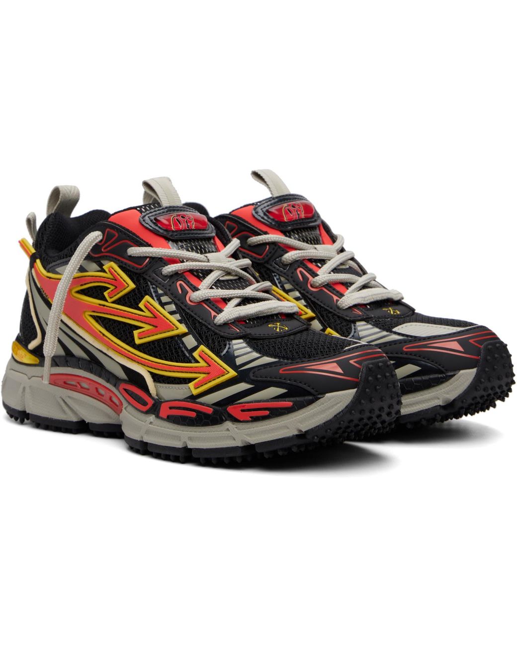 Off-White c/o Virgil Abloh Black 'Be Right Back' Mesh Sneakers for men