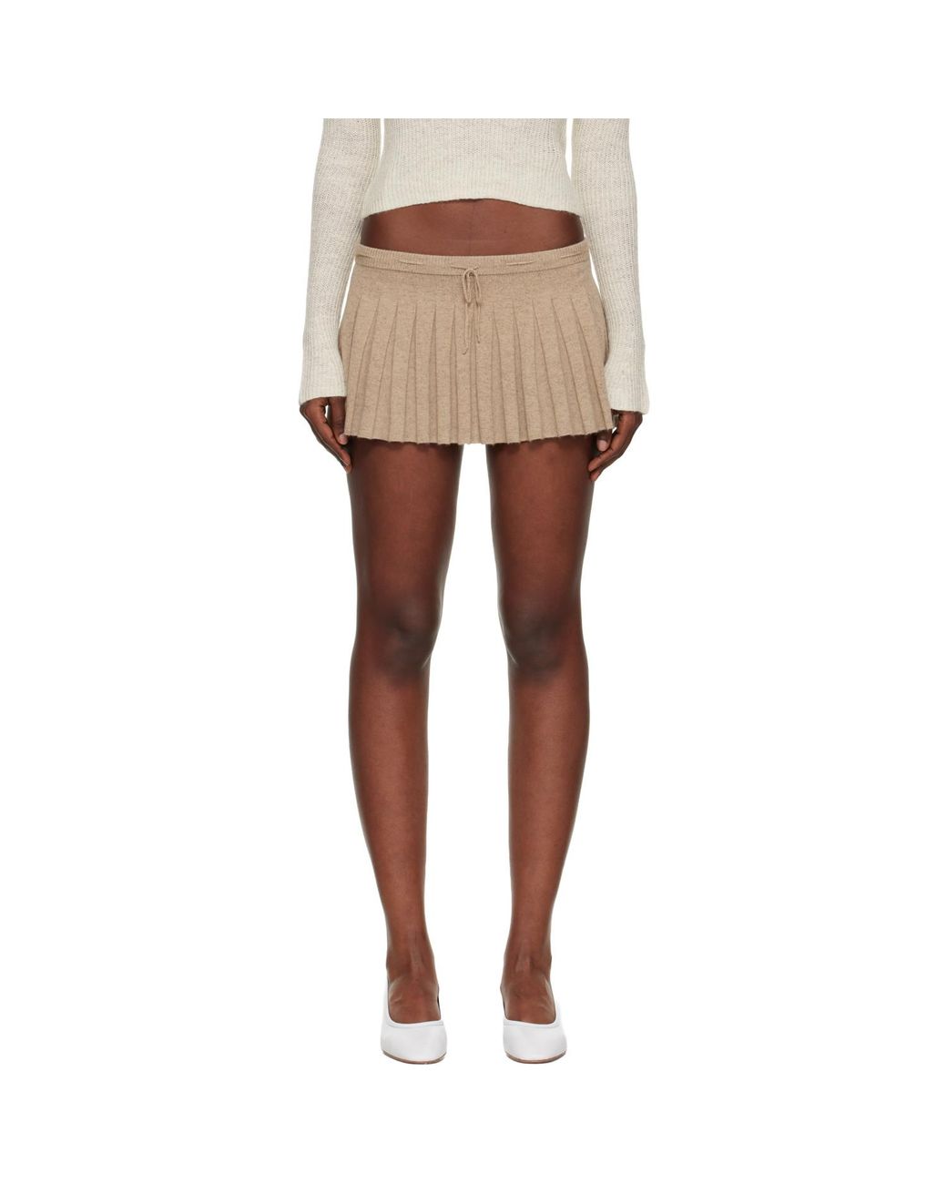 GUIZIO Black Taupe Vivienne Miniskirt