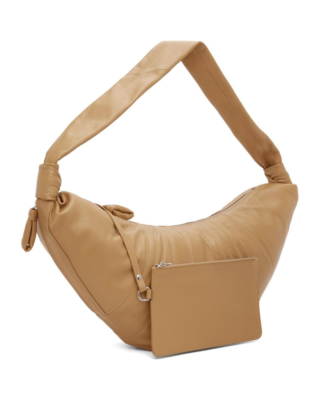 Lemaire Natural Tan Large Croissant Bag for men