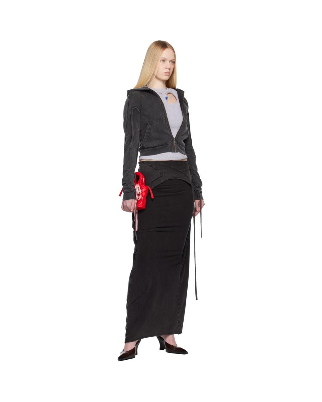 OTTOLINGER Black Fitted Zip Hoodie