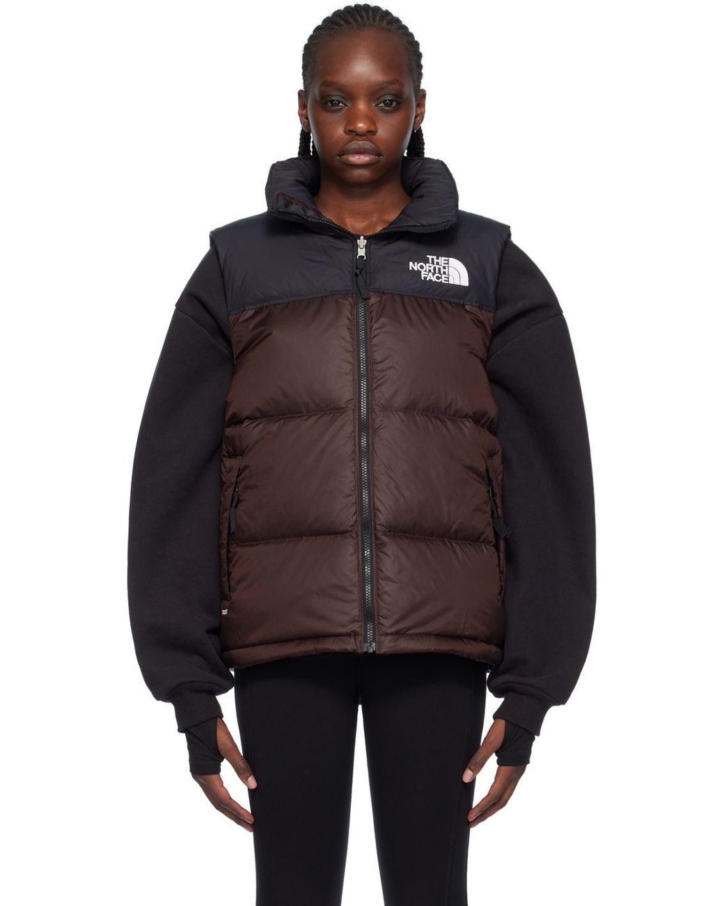 burgundy north face jacket