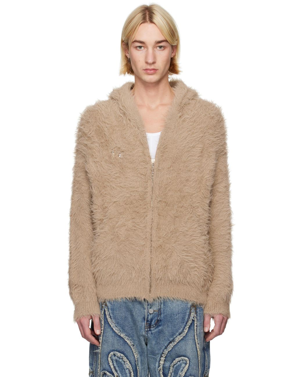 THUG CLUB Pack Zip-up Faux-fur Hoodie in Blue for Men | Lyst