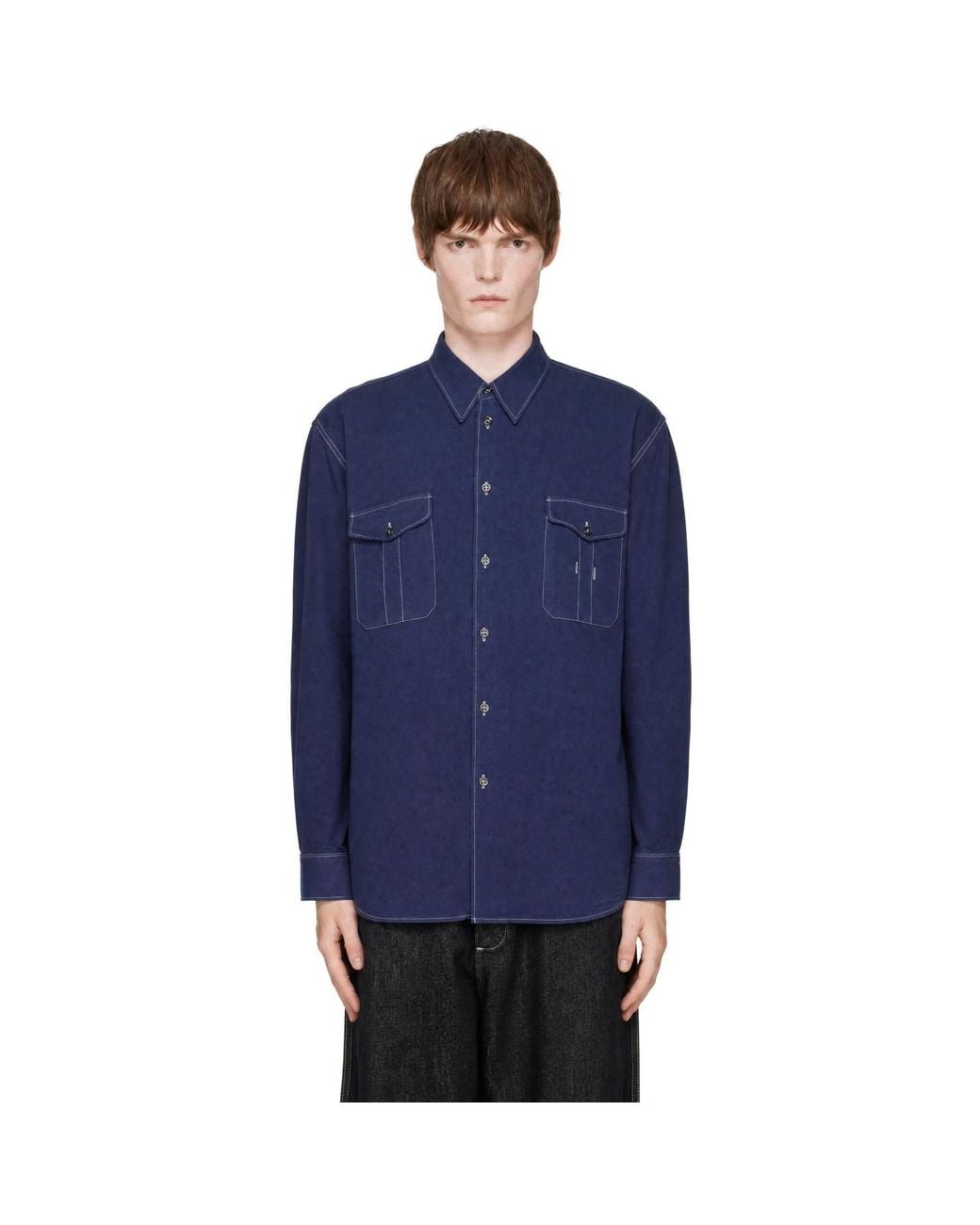 Studio Nicholson Blue Louro Shirt for men