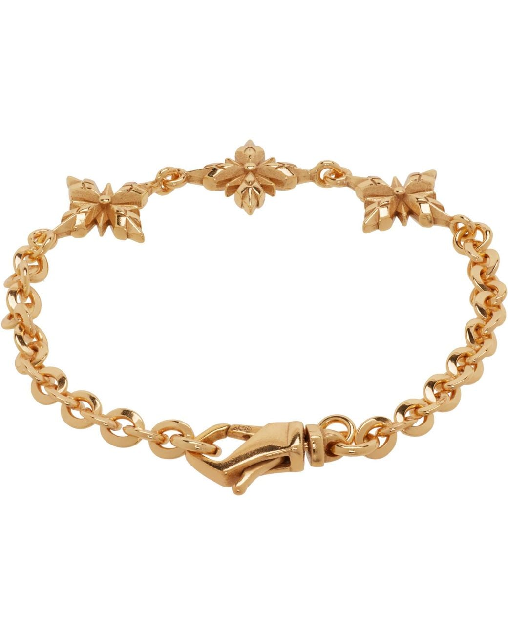 Emanuele Bicocchi Metallic Stella Ventis Chain Bracelet for men