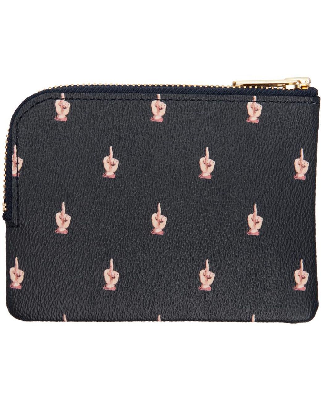 Undercover Small Middle Finger Pouch in Black for Men | Lyst