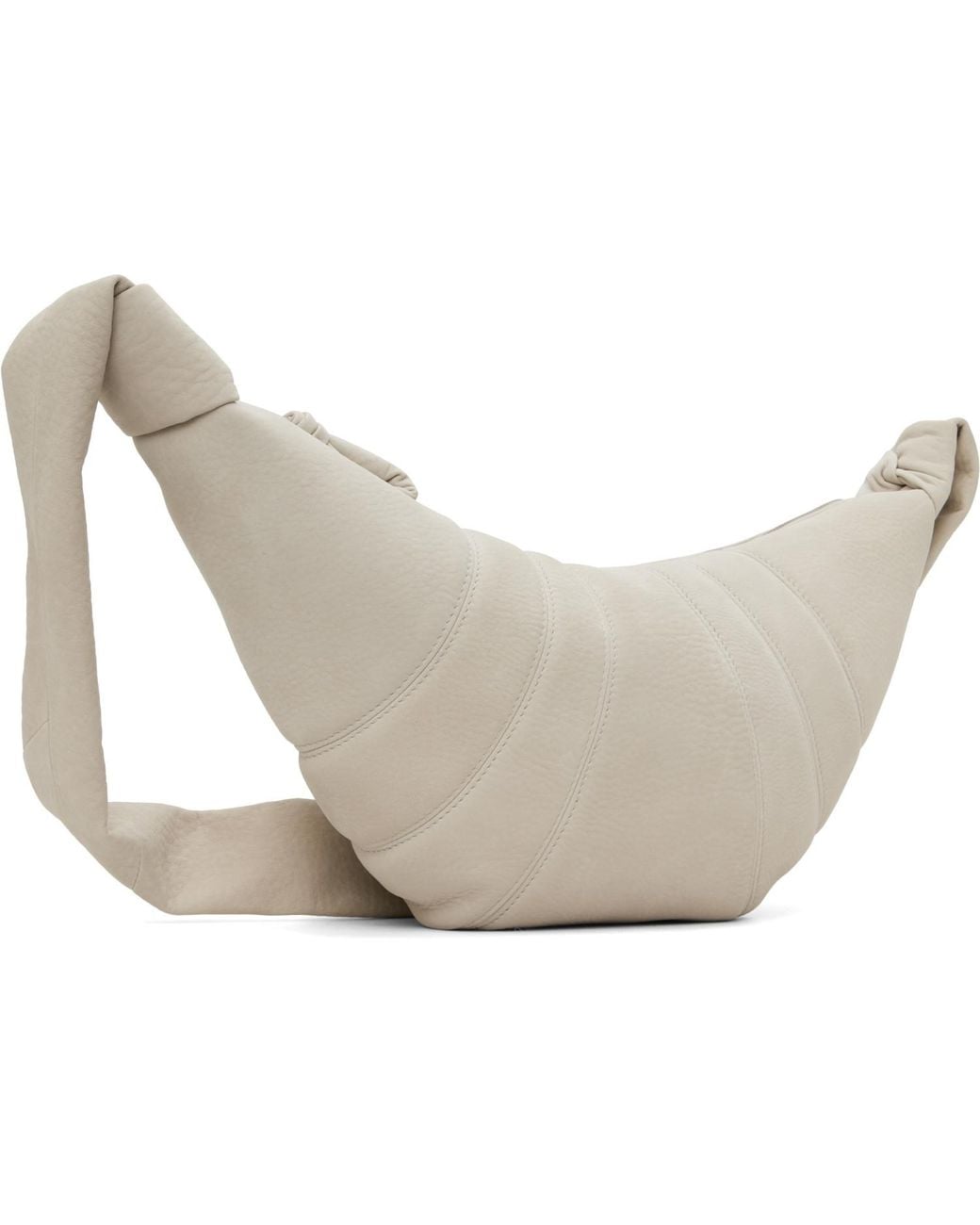 Lemaire White Off- Medium Croissant Bag