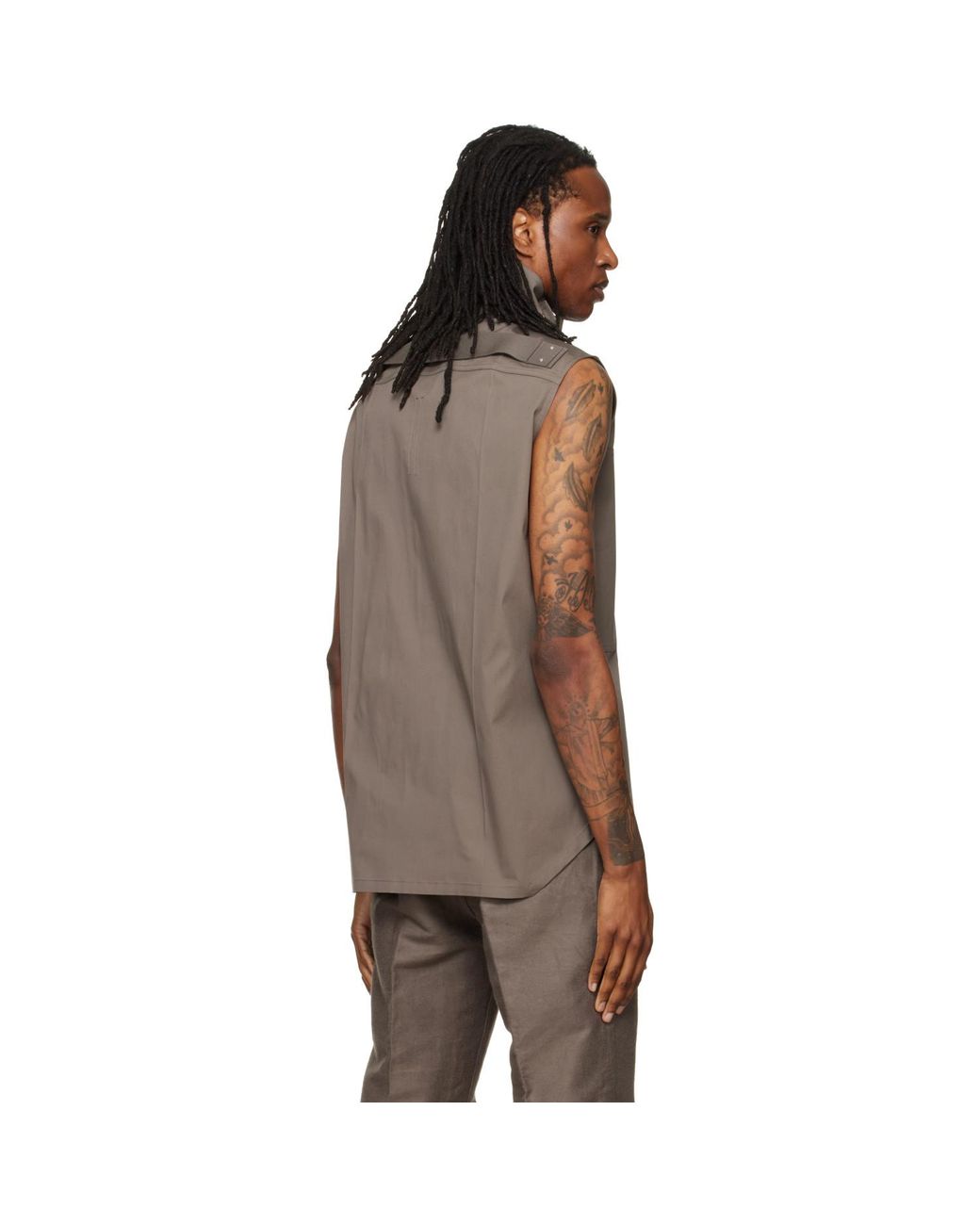 Rick Owens Brown Tower Sl Outershirt for men