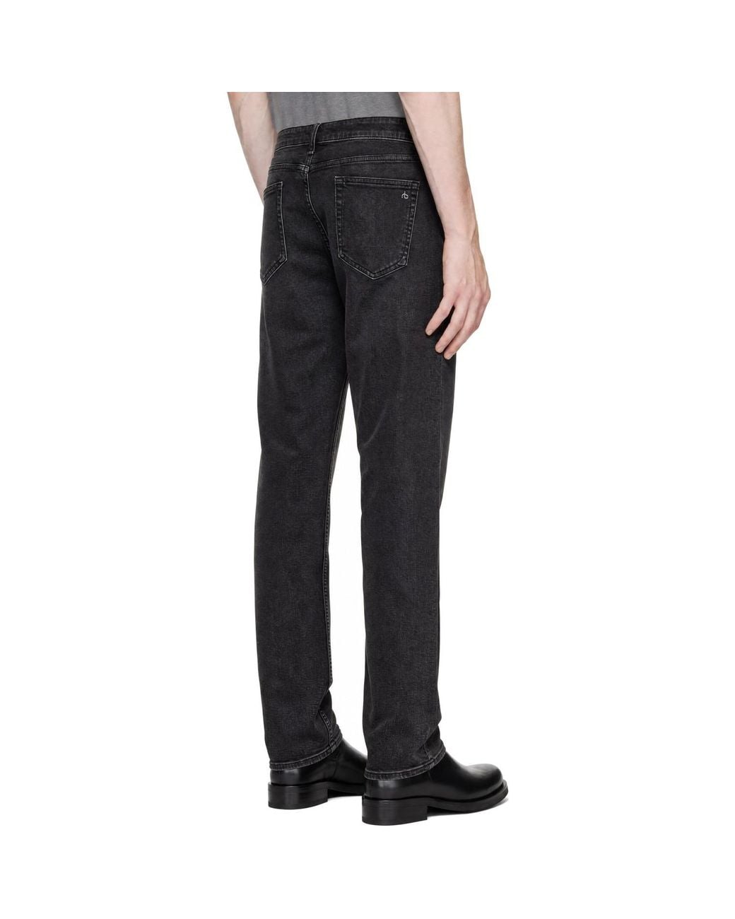 Rag & Bone Black Fit 3 Athletic Jeans for men