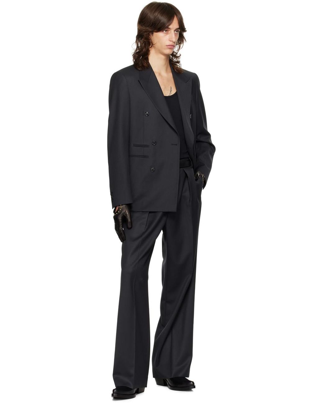 パンツスラックスブラックTonywack M