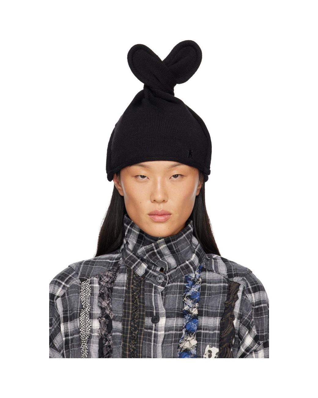 OPEN YY Blue Wire Knit Beanie