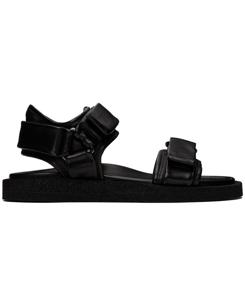 Officine Creative Spectacular 005 suede sandals - Black
