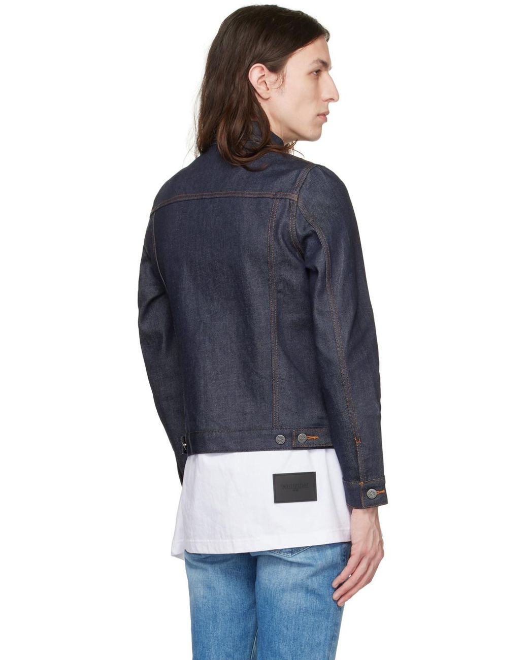 A.P.C. . Indigo Brandy Denim Jacket in Black for Men